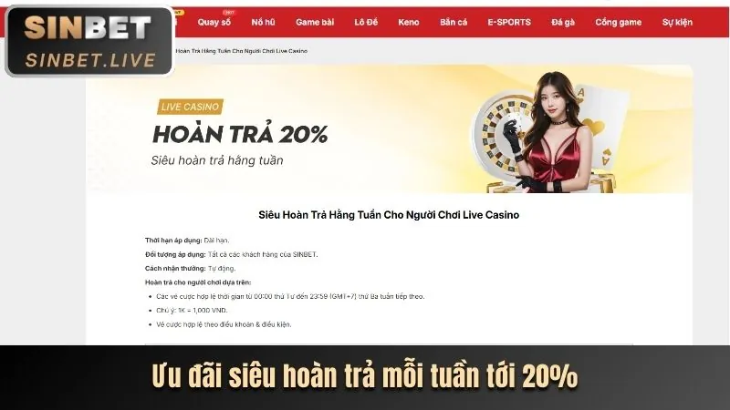 Thưởng Nạp Tiền Hàng Ngày/Tuần 188BET